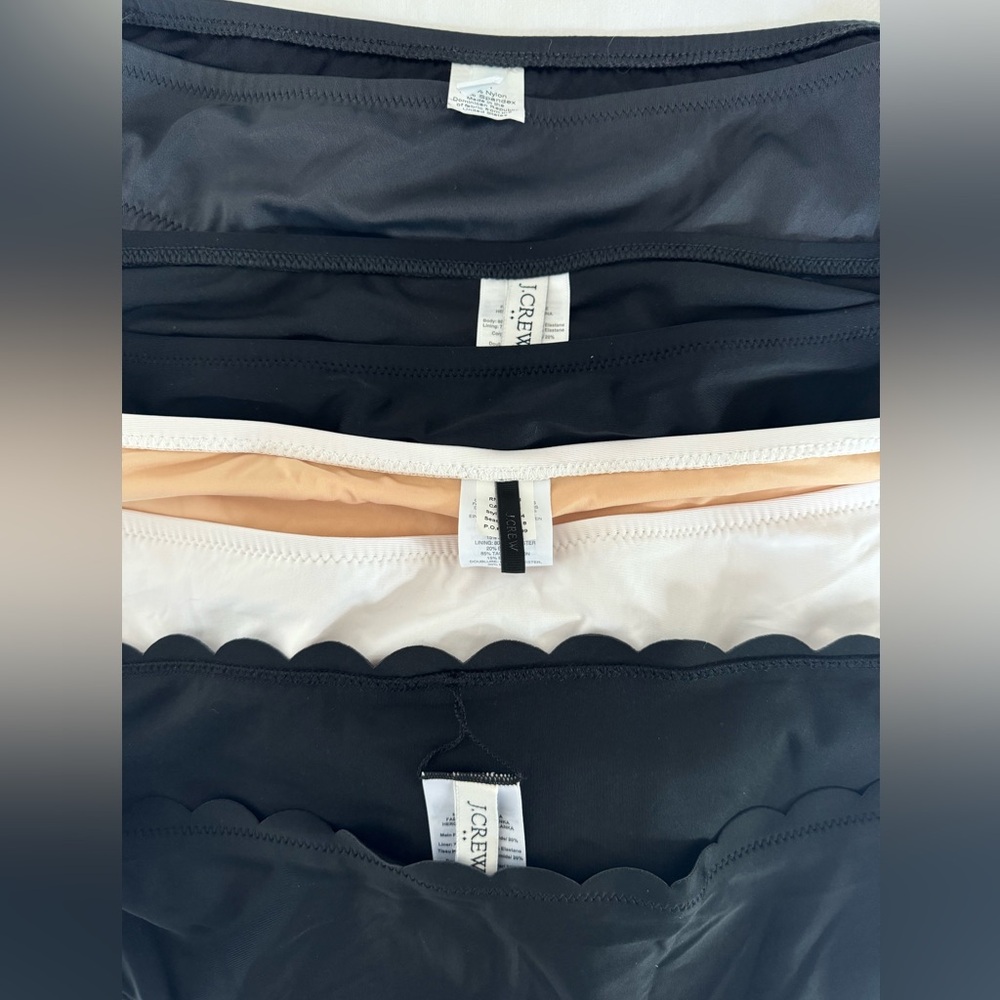 Set Of 4 Jcrew Bikini Bottoms. All Size Medium. - image 2